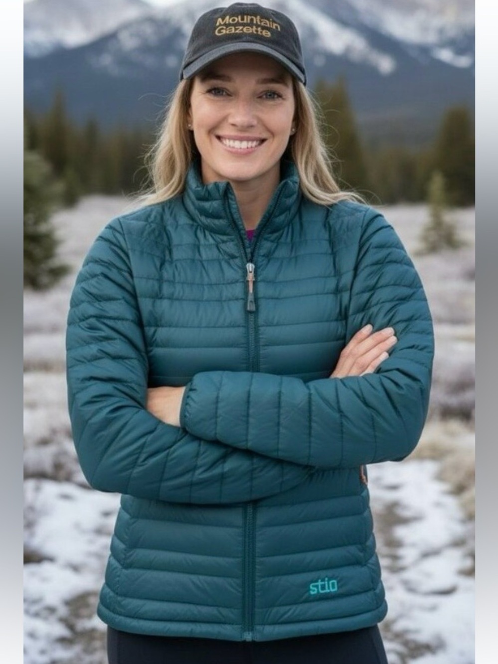 STIO Women’s Pinion Down Sweater Jacket. Teal. XS. EUC